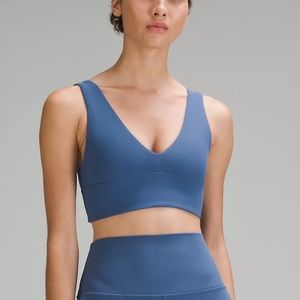 Lululemon Align V-neck bra (A-B cup) size 6, blue
